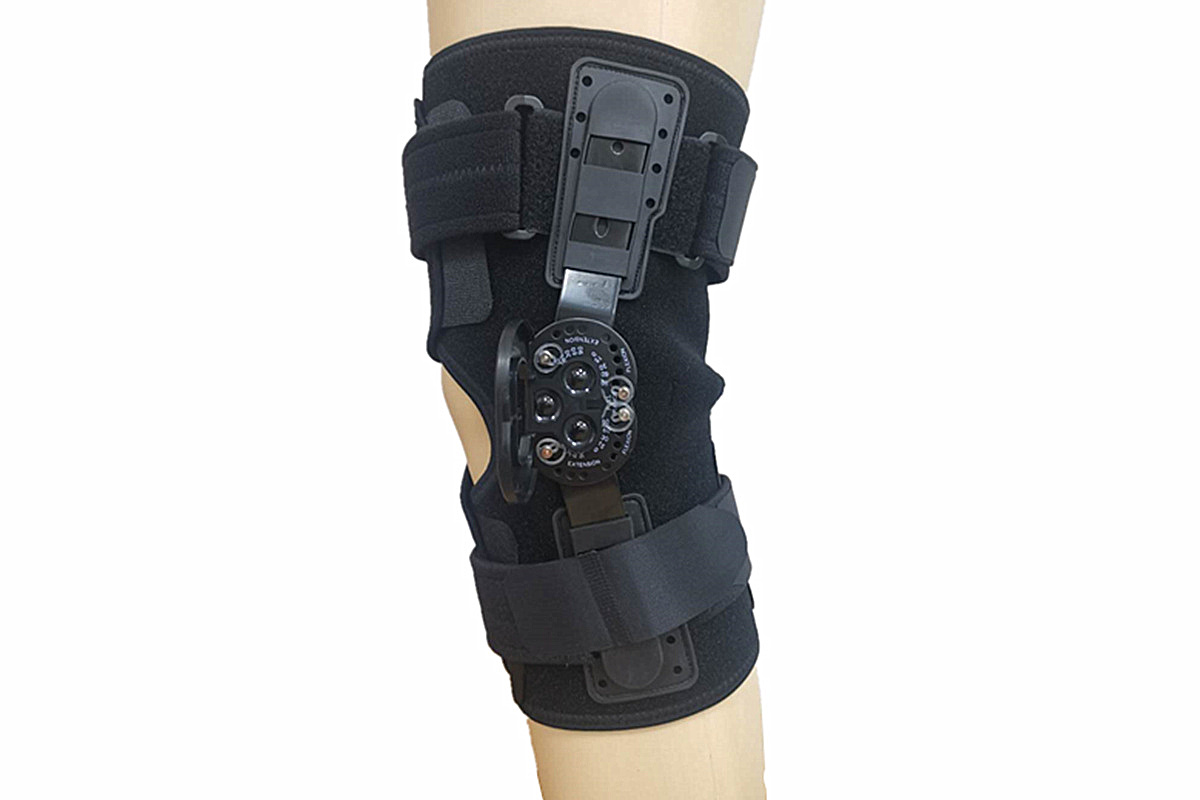 front opening ROM knee brace support