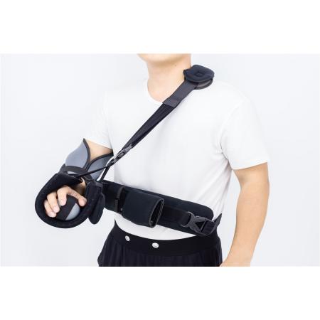 Shoulder slings with abduction pillows metal supports